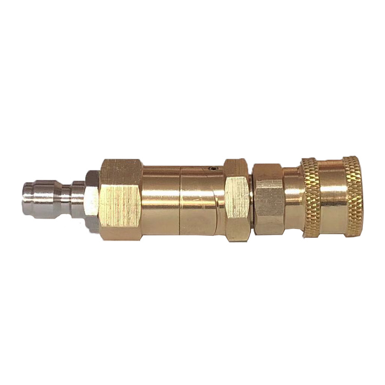 清洗机用高压空调清洗枪接60度旋转1/4万向接头车顶底盘死角清洗