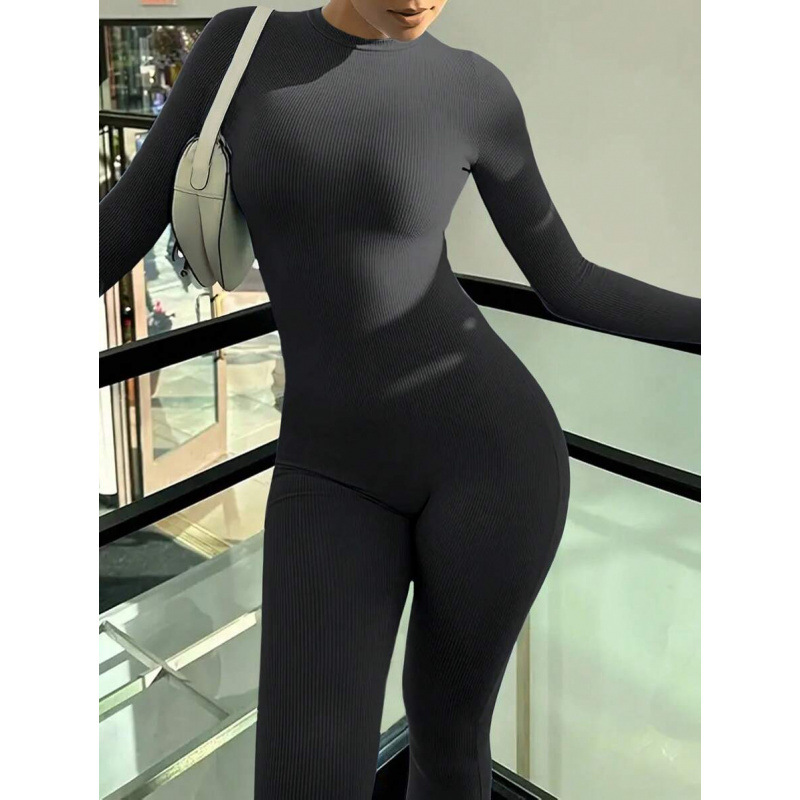 E 77021 Aliexpress transfronterizo comercio exterior agencia de nuevos pantalones de manga larga de color sólido