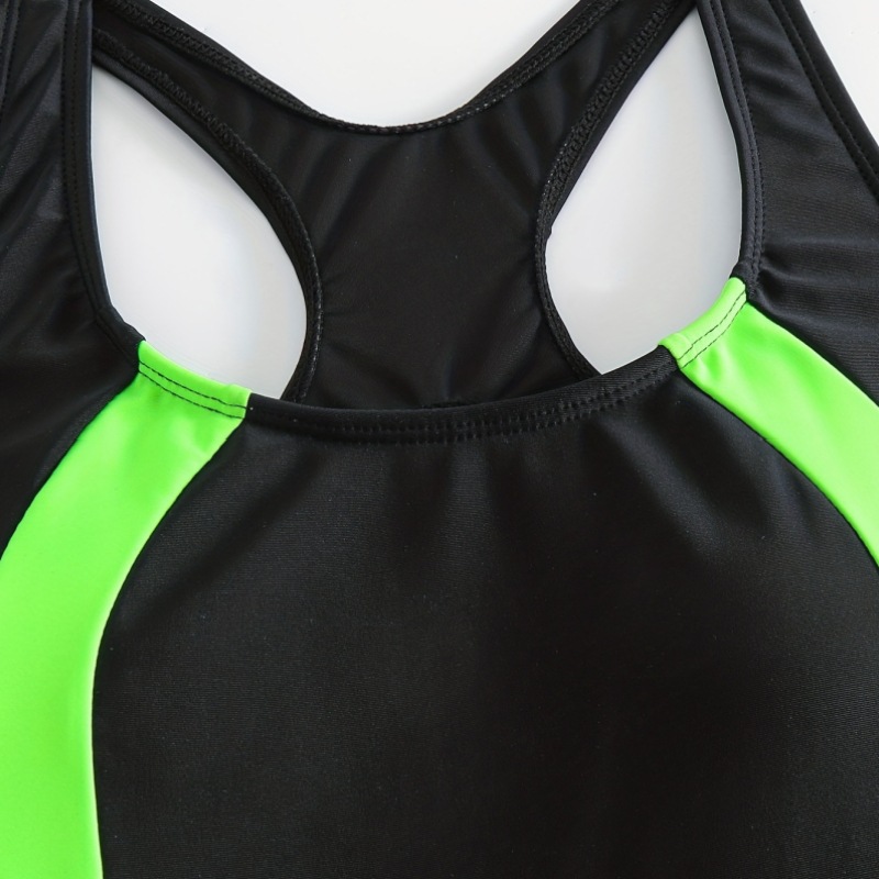 Nuevo traje de baño de una pieza para mujer, traje de baño a juego de colores para deportes y ocio, hermoso traje de baño trasero, traje de baño de playa, traje de baño de estilo de vacaciones