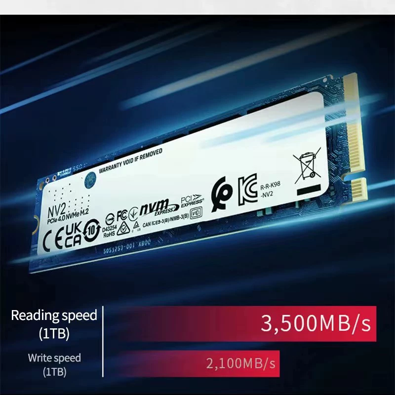 M.2 SSD (NV2) NVMe/NGFF — PCIe высокоскоростной до 4 ТБ, 3500 МБ/с