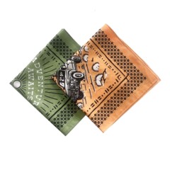 All-cotton square bandana for hip-hop cycling, fishing, outdoor climbing, printed headscarf, direct factory sales