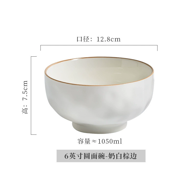 Ceramic plate Vegetable disk home 2024 new underglaze color deep disk light luxury dishes tableware sensor dish dinner plate