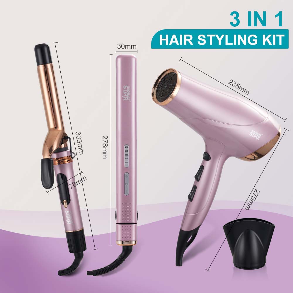 Winning Star comercio exterior hogar viento frío y caliente seco cabello liso cabello rizado juego de secador de pelo Hair Dryer