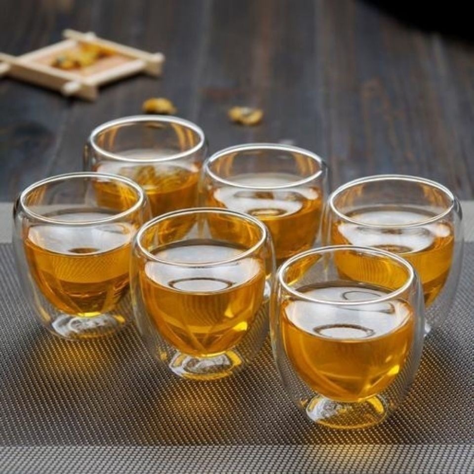 Taza de Té de Doble Capa de Acero Inoxidable 304, Resistente al Calor, para Hogar y Oficina