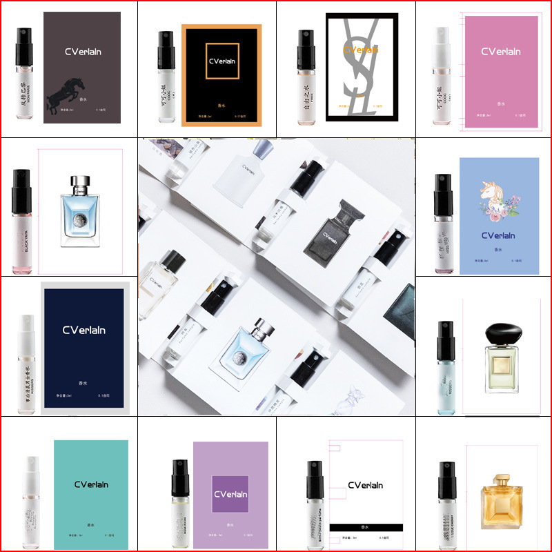 Cverlan Card Perfume 3ml Fragrance Long-Lasting Light Fragrance Floral Fragrance Fruity Fragrance Men and Women Q Version Big Brand Replacement Wholesale