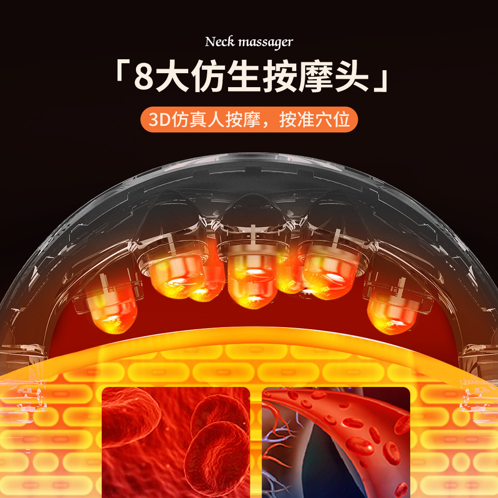 Popular cervical masajeador cuello hombro cuello masaje artefacto físico multifunción amasado clip draga instrumento regalo