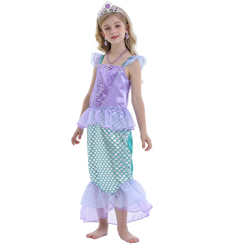 Halloween Costume Children's Mermaid Costume Princess Dress Girls' Dress Children's Skirt Mermaid