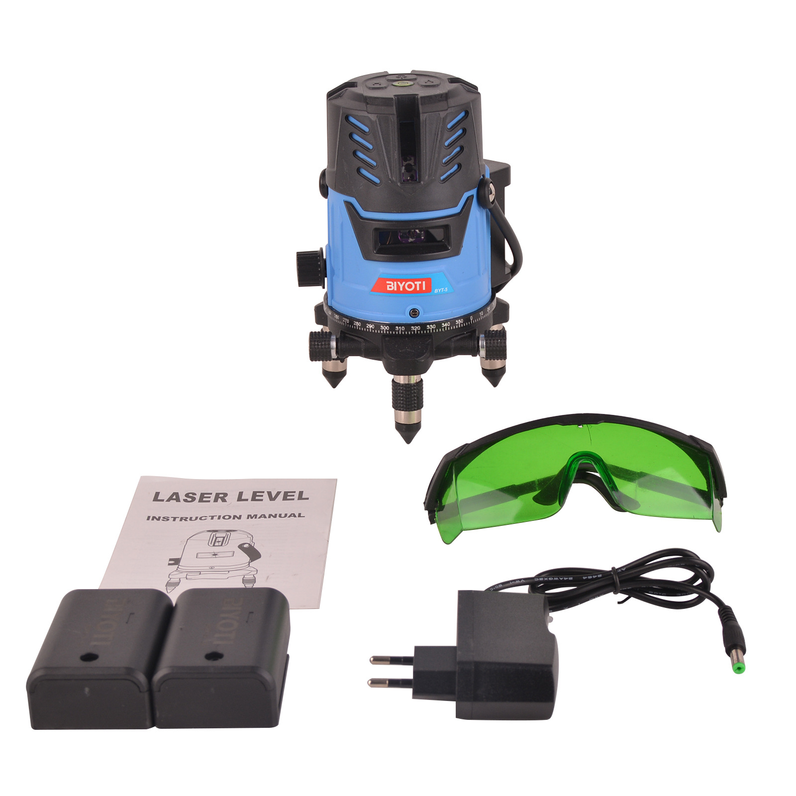 BIYOTI高档绿光激光水平仪4D16线高精度自动调平贴地仪水准仪