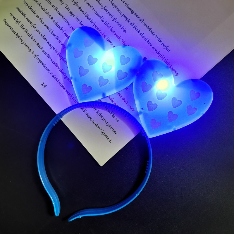 Concierto de palos fluorescentes estrella pentagonal brillante azul brillante aro de cabello flash stick props de la fiesta