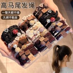 橡皮筋女扎头高马尾发绳女高级感2025新款不伤发扎头发圈头绳头饰