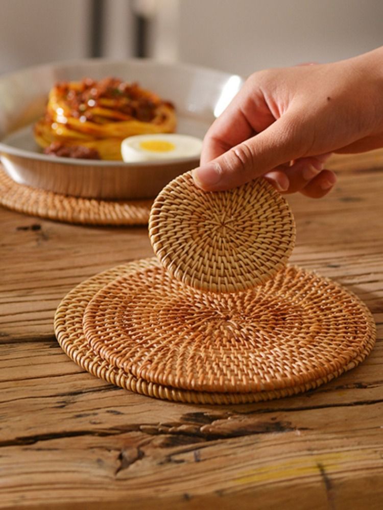 Cojín de aislamiento térmico, cojín de taza, cojín de caña, cojín de cuenco anti-corrosión, cojín de mesa resistente a altas temperaturas, cojín de platos resistente al calor, cojín de tetera