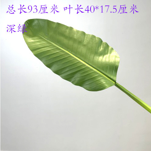 Simulated bird of paradise leaves