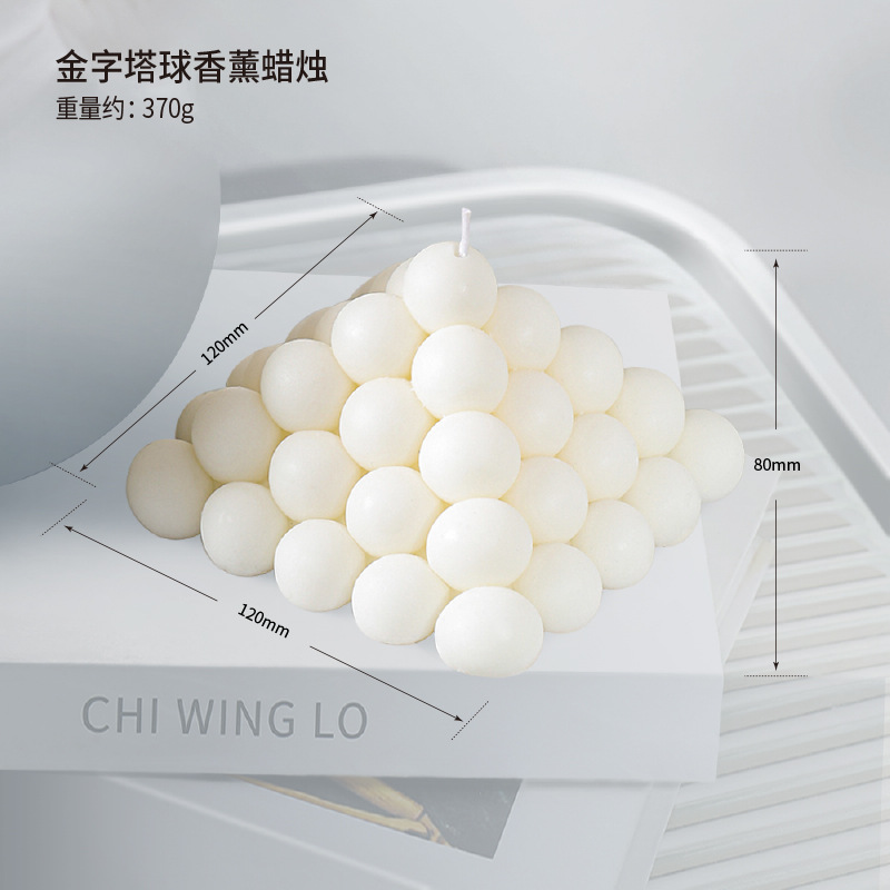 40 velas de aromaterapia de arte de estilo nórdico, modelos calientes, líneas hechas a mano, velas creativas geométricas blancas