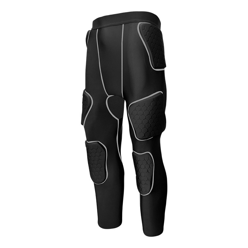 Pantalón corto anticolisión adulto línea gris TW3-416-4