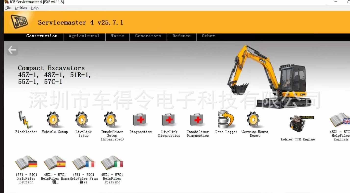 Wholesale applicable JCB Electronic Service Tool, truck diagnostic instrument, excavator testing device