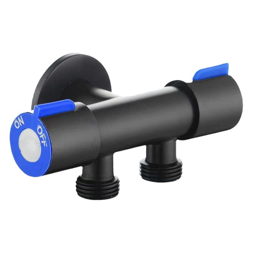 Нержавеющая сталь один в два и два с двойным управлением треугольный клапан в ванной комнате с двойным туалетом