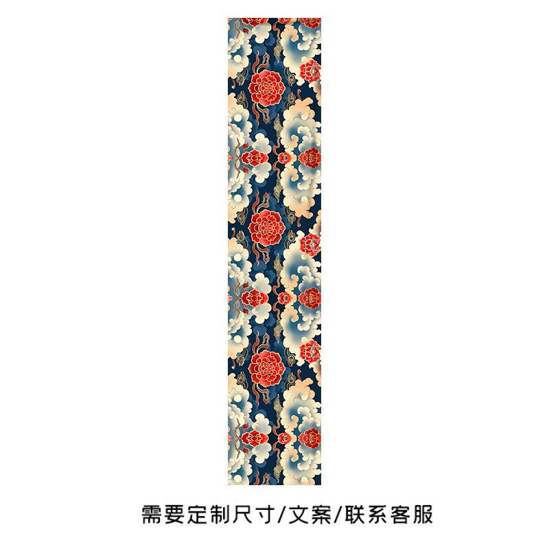 新しい中国風の天井装飾吊り布、国民的トレンドの祥雲模様の天井カーテン、商業用天井カーテン|undefined