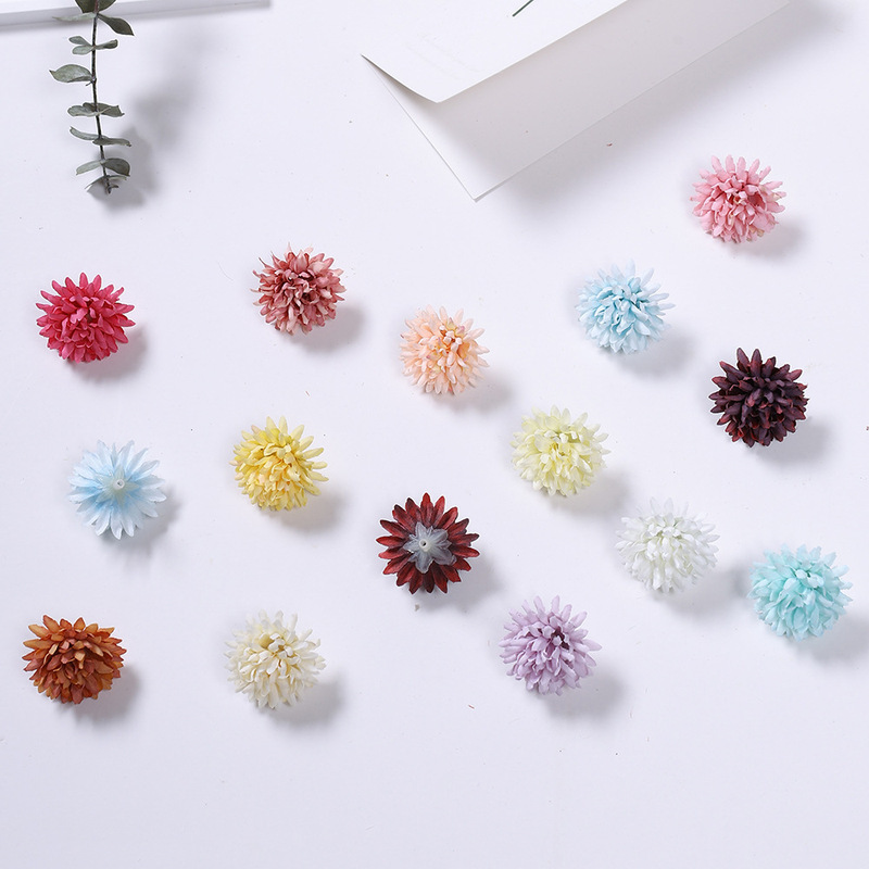 Ball Chrysanthemum Series Artificial Flower Set DIY Material Fake Flower Silk Flower Hairpin Flower Headdress Bachelor Hat Sticky Packaging Small Flowers Ball Chrysanthemum Series Artificial Flower Set DIY Material Fake Flower Silk Flower Hairpin Flower Headdress Bachelor Hat Sticky Packaging Small Flowers