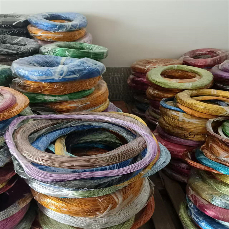 现货供应 1.2mm彩色纯铝线 1060纯铝丝调直压扁 DIY氧化彩色铝线