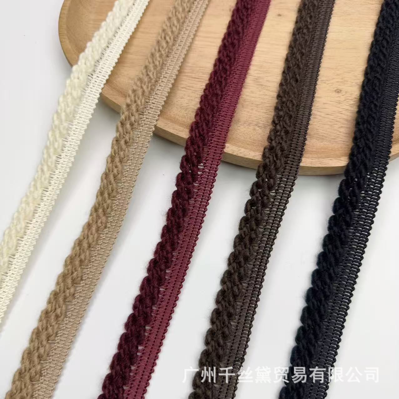 爆款秋冬小香风2厘米彩色毛线编织花边 DIY包边条服装衣边辅料