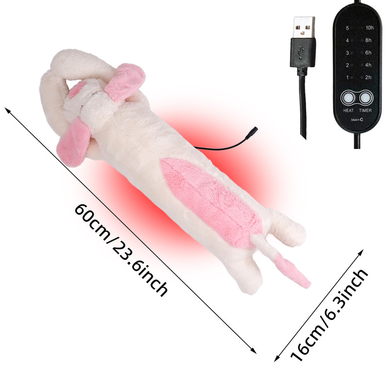 Amazonクロスボーダーusb発热人形heating doll抱き枕クッション温敷长脚猫加热人形|undefined