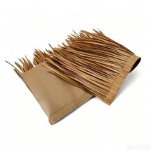 防水高端仿真茅草厂家园林景观软胶头茅草瓦 防火茅草 阻燃茅草