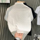 Internet Celebrity Popular Half-sleeved Men's T-shirt European-made Niche High-end Fashion Brand Light Luxury Men's T-shirt Short-sleeved Jacquard Polo Shirt