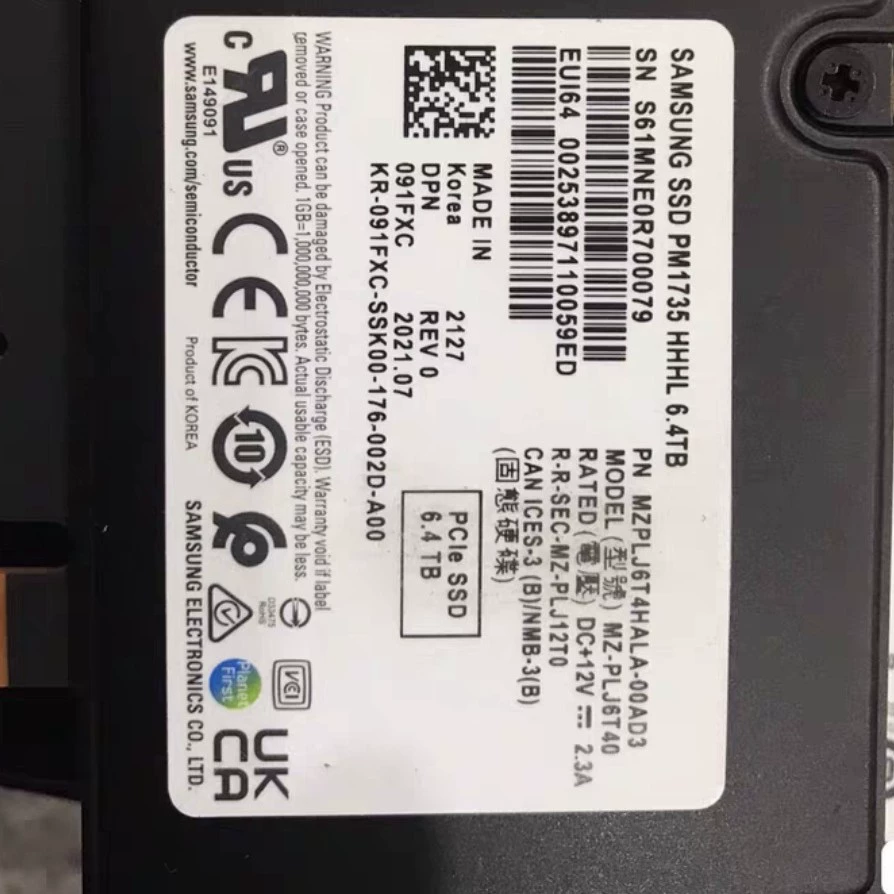 Твердотельный накопитель PM1735 6,4 ТБ