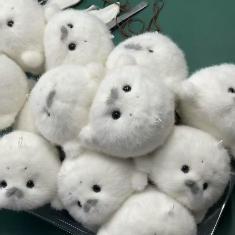 Cute Plush Baby Seal Doll Pendant Handmade Ocean Guardian Artificial Ocean Toy Seal Pendant Gift