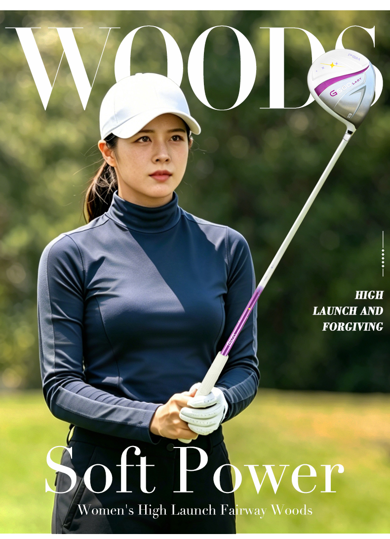 Gậy golf nữ PGM G500 bộ gỗ sắt gỗ 3/5/UT cán carbon L — Hồng san hô #3 gỗ (cán carbon L) tặng đầu gậy MG079, Hồng san hô #5 gỗ (cán carbon L) tặng đầu gậy MG079, Hồng san hô #UT sắt gỗ (cán carbon L) tặng đầu gậy MG079, Trắng tím #3 gỗ (cán carbon L) tặng đầu gậy MG079 chi tiết 2