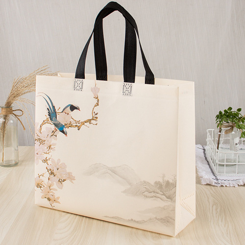 Creative coated non-woven clothing bag LOGO shopping gift bag color printing advertising non-woven bag promotion