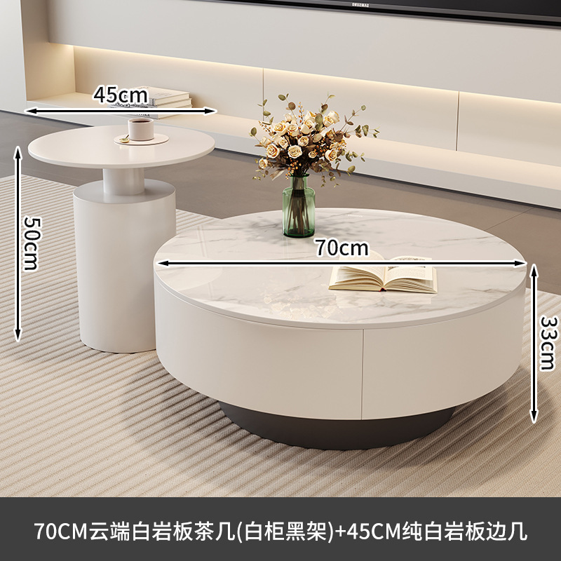 흰색 캐비닛과 검정색 선반 클라우드 화이트 70+매트 화이트 45