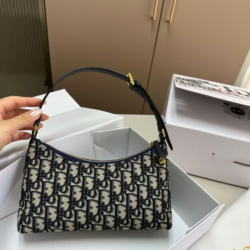 老花刺繍レトロ脇下新作バッグレディース2025片肩斜め掛け餃子カバン百|undefined
