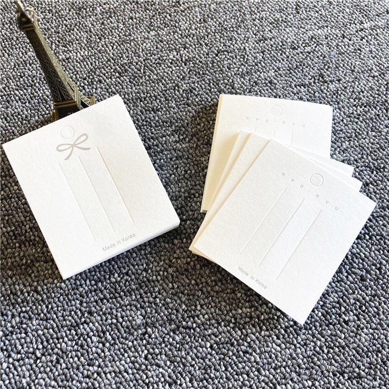 发夹纸卡现货新款白色卡片韩版小饰品黑色纸卡ogo印刷