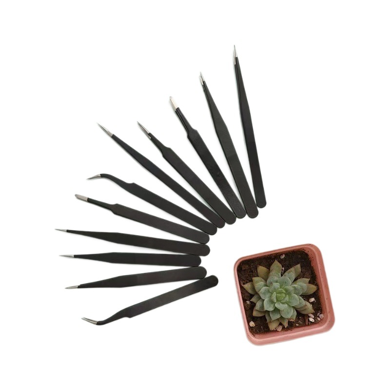 Pinzas de manicura de doble cabeza multifuncional con silicona pinzas de cabeza recta herramientas de manicura de aleación herramientas de abrazadera especial para manicuristas