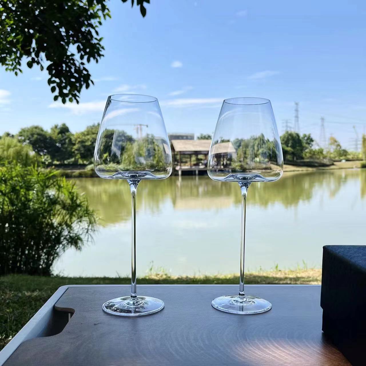 Vaso de vino rojo, conjunto de vidrio de cristal, copa de vino grande, copa de vino europea, copa de vino de restaurante de borgoña