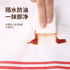 石頭桌布一次性桌布印花圓長方形純白色酒店台布石頭布外貿原單