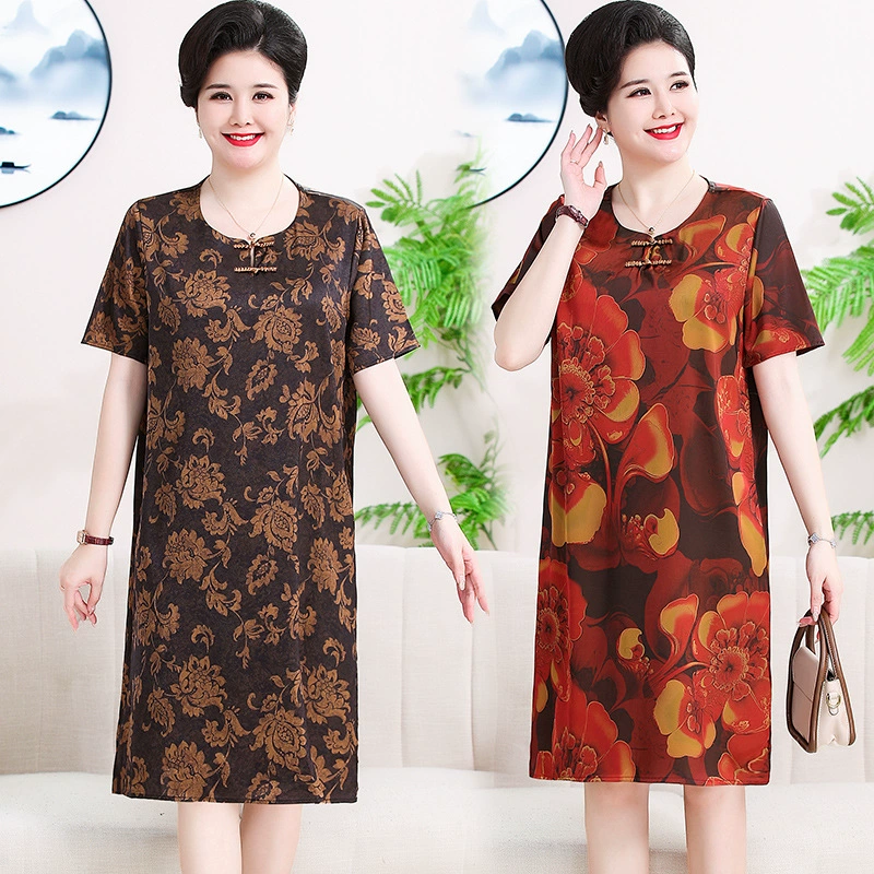 Фактический снимок лета 2025 года, новое ретро-платье из хлопка и льна с круглым вырезом и карманами, с короткими рукавами для женщин, свободная утягивающая юбка трапециевидной формы