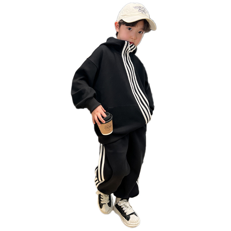 Sportset för barn med hoodie för vår och höst_voghion.com