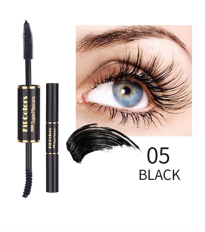 Fit Colors Double-head colored mascara is thick, curly and less likely to smudge white hair undefined