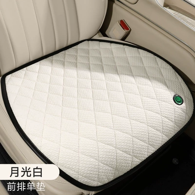 New car heated cushion wholesale winter plush cushion 12V24V universal car usb electric heating cushion (Multi-function pad) - moonlight-white-main-driver-single