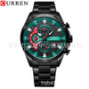 Curren/Karray 8402 Men's Business quartz watch Lenuine Six -pin Round Steel Watch Genuine