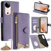 vivo收纳钱夹手机皮套S30ProMini插卡x100斜挎翻盖保护壳s18适用