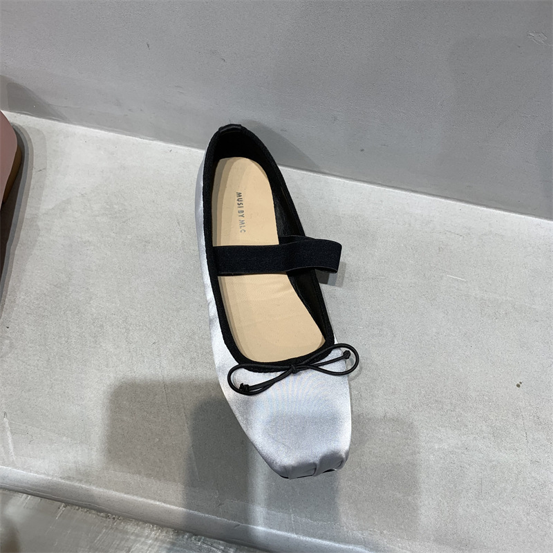 Evening Breeze Gentle Pink Flat Mary Jane Single da donna 2024 New Spring Square Head Scarpe da barca francesi_voghion.com