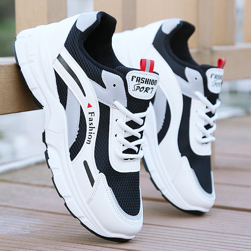 Zapatos de hombre, zapatos deportivos de otoño desodorantes y transpirables, zapatos de papá de todo fósforo, zapatos de red para estudiantes masculinos, zapatos para correr, zapatos casuales para hombres