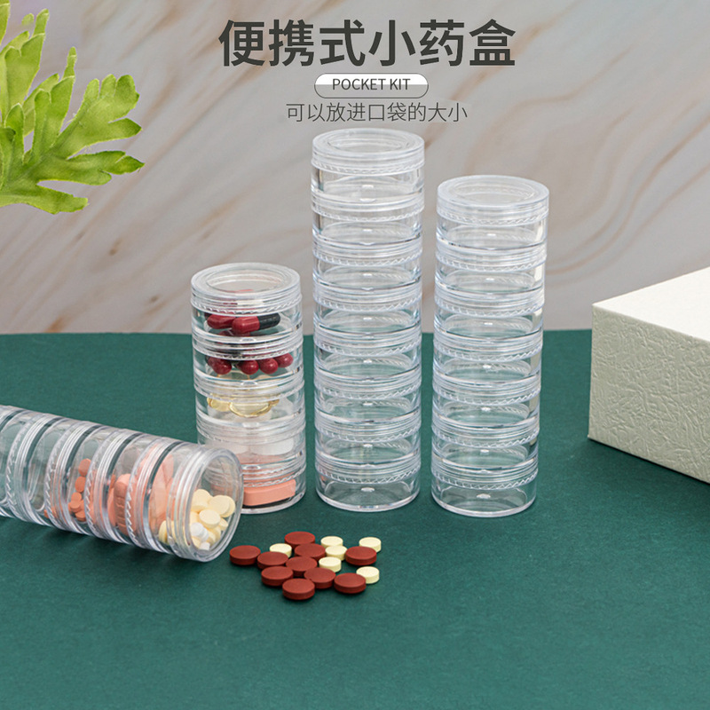 Pill Box Repackaging Pill Box Portable Food Grade Sealed Moisture-Proof One-Week Small Pill Capsule Mini Classification Pill Box Pill Box Repackaging Pill Box Portable Food Grade Sealed Moisture-Proof One-Week Small Pill Capsule Mini Classification Pill Box