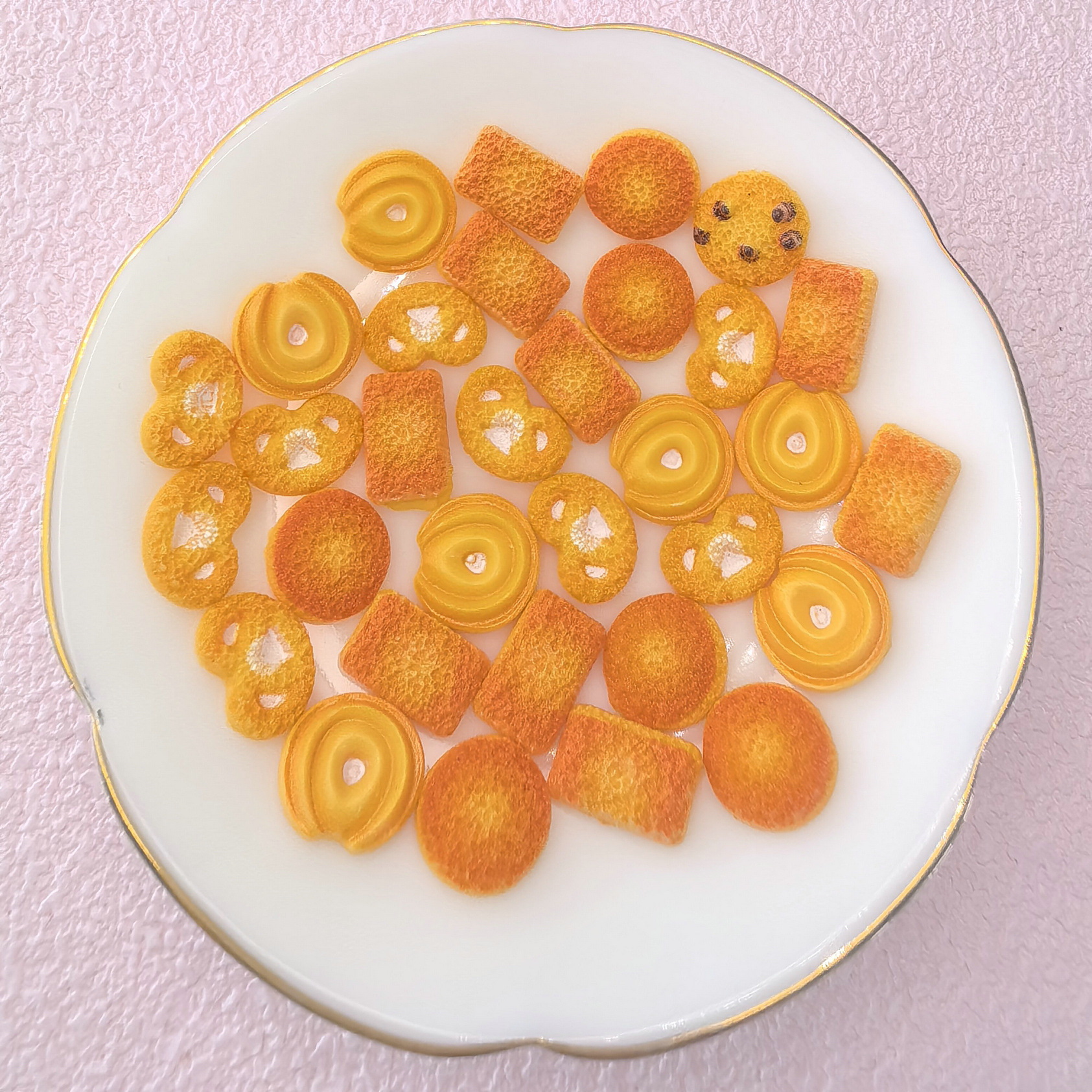 仿真食玩曲奇饼干美甲饰品批发混款夜光diy学生发夹饰品配件美