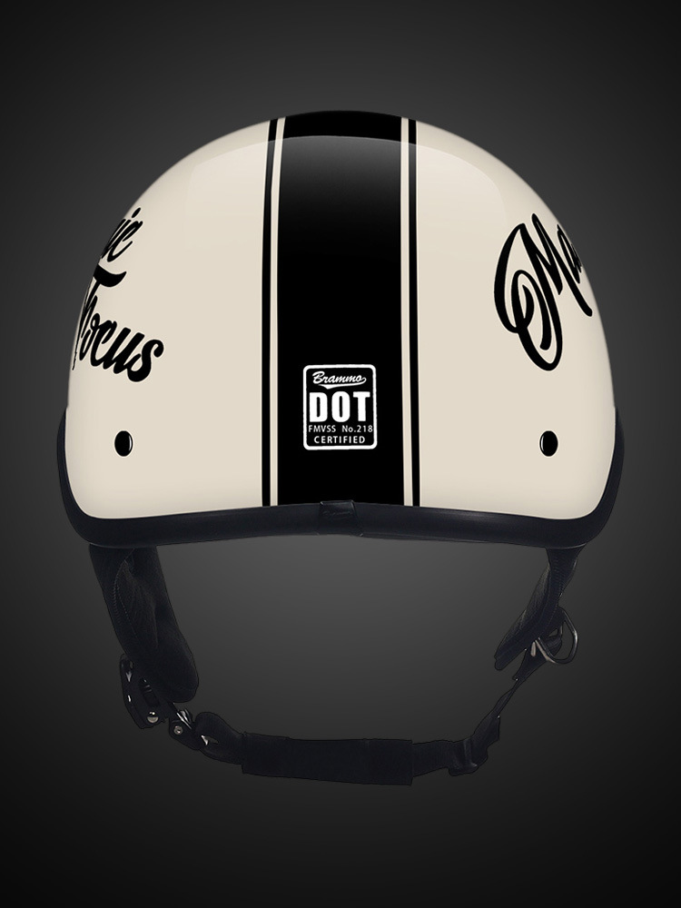 One-piece delivery 3C certified retro japanese summer sun protection men's and women's electric motorcycle lightweight cruise half helmet