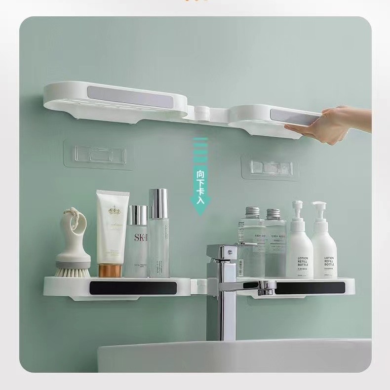 Bathroom Storage Rack bathroom corner punch-free rotatable storage rack toilet bathroom wall hanging bathroom rack