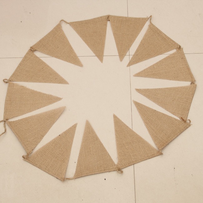 Triángulo de lino bandera tire de la bandera Fiesta de la boda de Navidad decoración de bricolaje europeo y americano de la boda bandera colorida 13 piezas de ventas directas de la fábrica